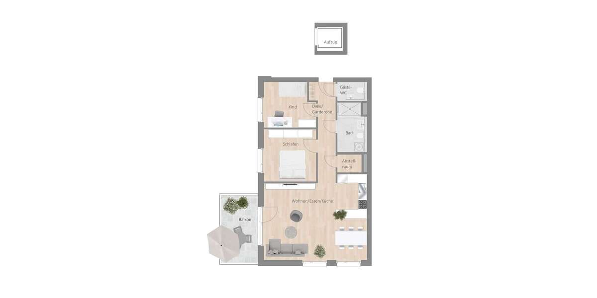 Etagenwohnung Besigheim - 3.5 Zimmer, 86 m&sup2;, 1.080&euro; | Angebot:27071260