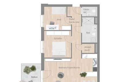 Wohnung Besigheim - 3.5 Zimmer, 86 m&sup2;, 1.080&euro; | Angebot:27071260