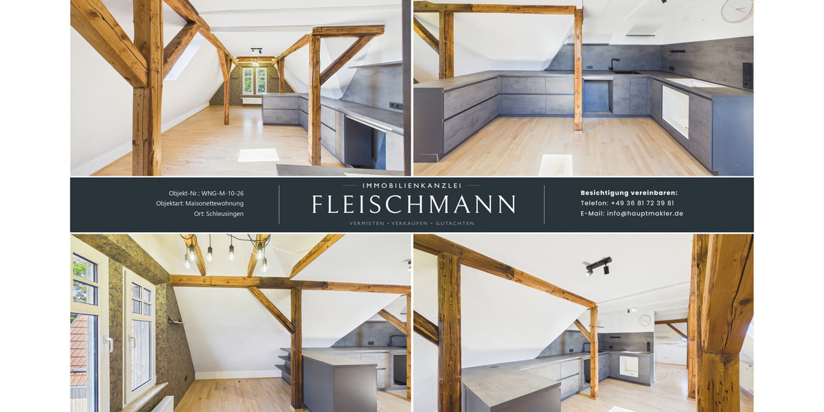 IHR NEUES ZUHAUSE AUF ZWEI EBENEN 3-Zimmer-Maisonettewohnung mit Garten und Stellplatz - 3- Schleusingen | Angebot:27439791