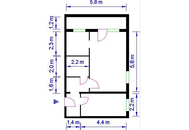 Etagenwohnung Magdeburg Neu Olvenstedt - 2 Zimmer, 47 m&sup2;, 323&euro; | Angebot:26161710
