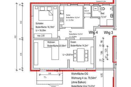 Wohnung Simmern/Hunsrück Hunsrück - 3 Zimmer, 82 m&sup2;, 683&euro; | Angebot:25181123