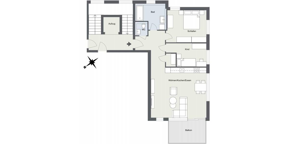 Etagenwohnung Überlingen - 3 Zimmer, 80 m&sup2;, 1.460&euro; | Angebot:26141280