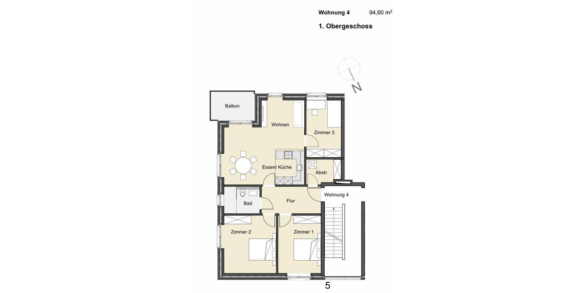 Etagenwohnung Ostbevern - 4 Zimmer, 95 m&sup2;, 705&euro; | Angebot:26313866