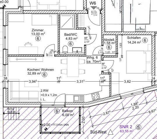 Erdgeschoßwohnung Ibbenbüren - 3 Zimmer, 70 m&sup2;, 910&euro; | Angebot:26300603