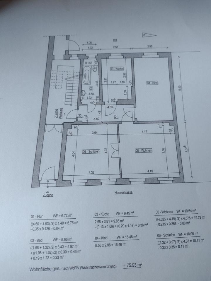 Erdgeschoß Wohnung im 3-Familien Altbau