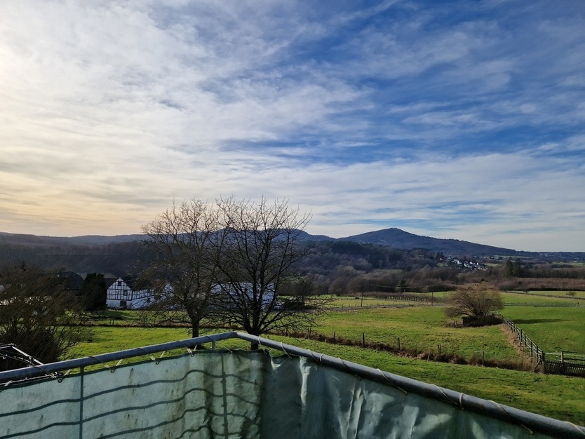 Unverbauter Ausblick auf das Siebengebirge!