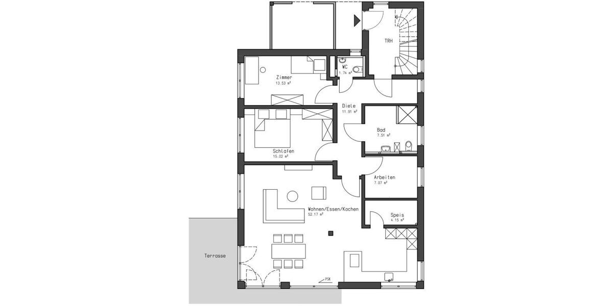 Erdgeschoßwohnung Wellendingen - 4.5 Zimmer, 130 m&sup2;, 1.330&euro; | Angebot:26083445
