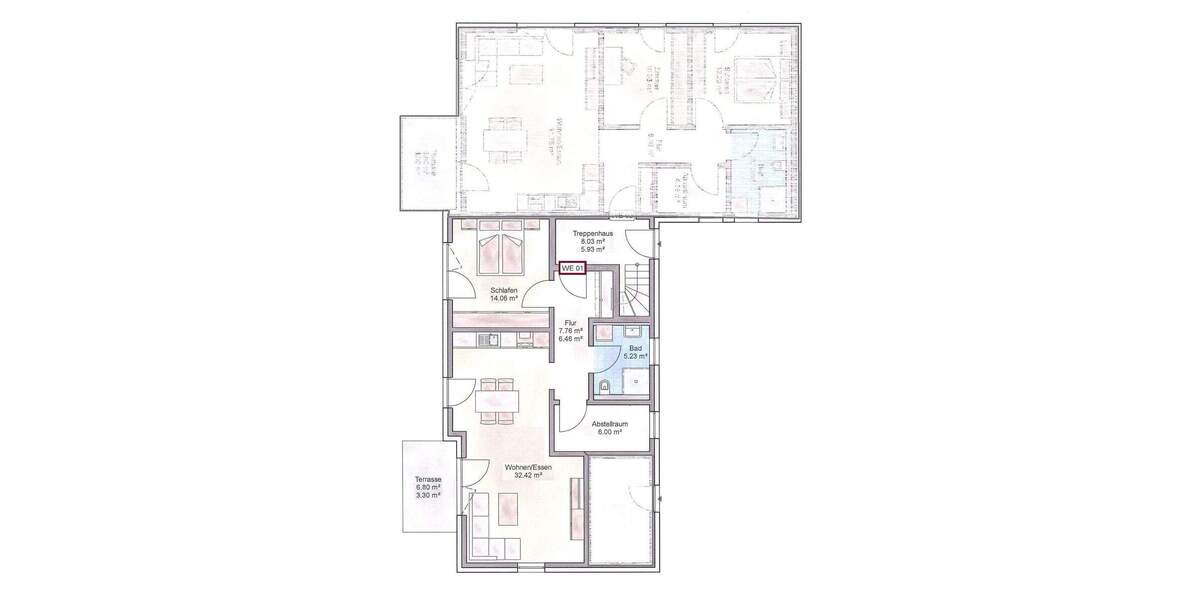 Terrassenwohnung Lehrte Hämelerwald - 2 Zimmer, 67 m&sup2;, 843&euro; | Angebot:25909043