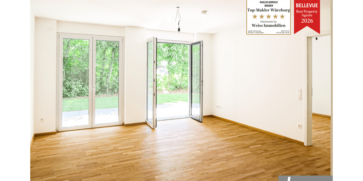 Etagenwohnung Würzburg Hubland - 2 Zimmer, 72 m&sup2;, 1.088&euro; | Angebot:26164408