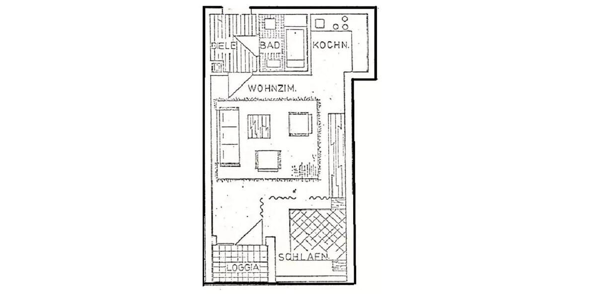 Etagenwohnung Nürnberg Kleinweidenmühle - 1 Zimmer, 44 m&sup2;, 990&euro; | Angebot:24774963