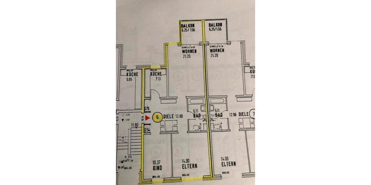 Etagenwohnung Königslutter am Elm - 3 Zimmer, 74 m&sup2;, 580&euro; | Angebot:26697620