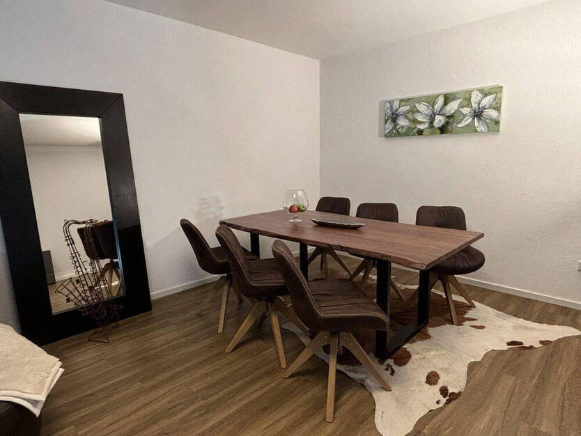 vollständig möblierte Erdgeschoßwohnung mit Garten, Neuss Allerheiligen, 2Zi KüDB