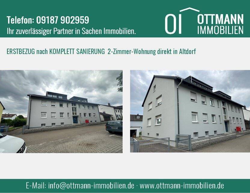 ERSTBEZUG nach KOMPLETTSANIERUNG - 2-Zimmer-Wohnung in zentraler Lage