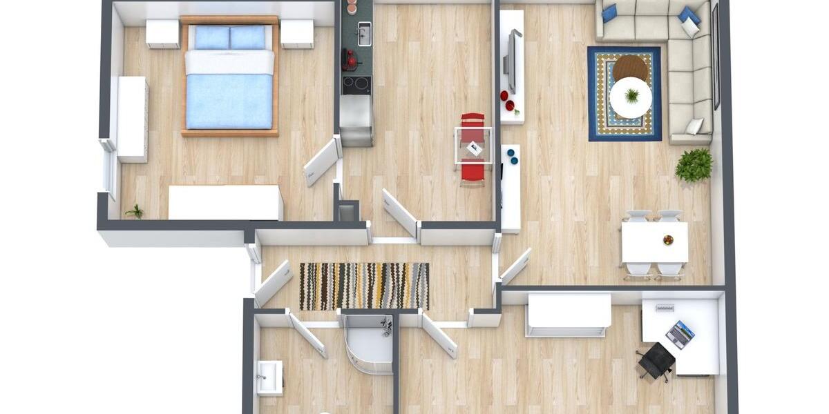 Dachgeschoßwohnung Weiden in der Oberpfalz - 3 Zimmer, 70 m&sup2;, 610&euro; | Angebot:25988939