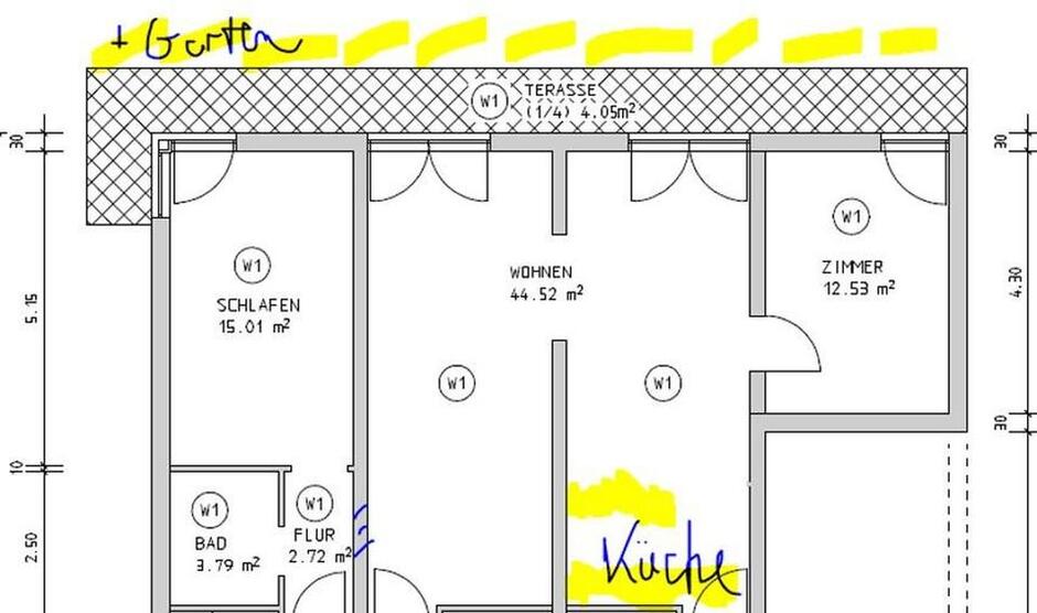 Energetisch neu sanierte 3,5 Zi. Wohnung inkl. Garten